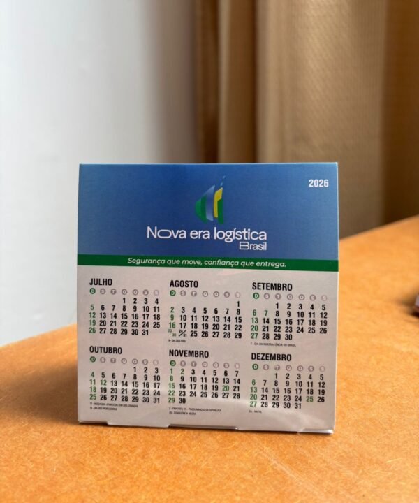 Calendário de Mesa 2026